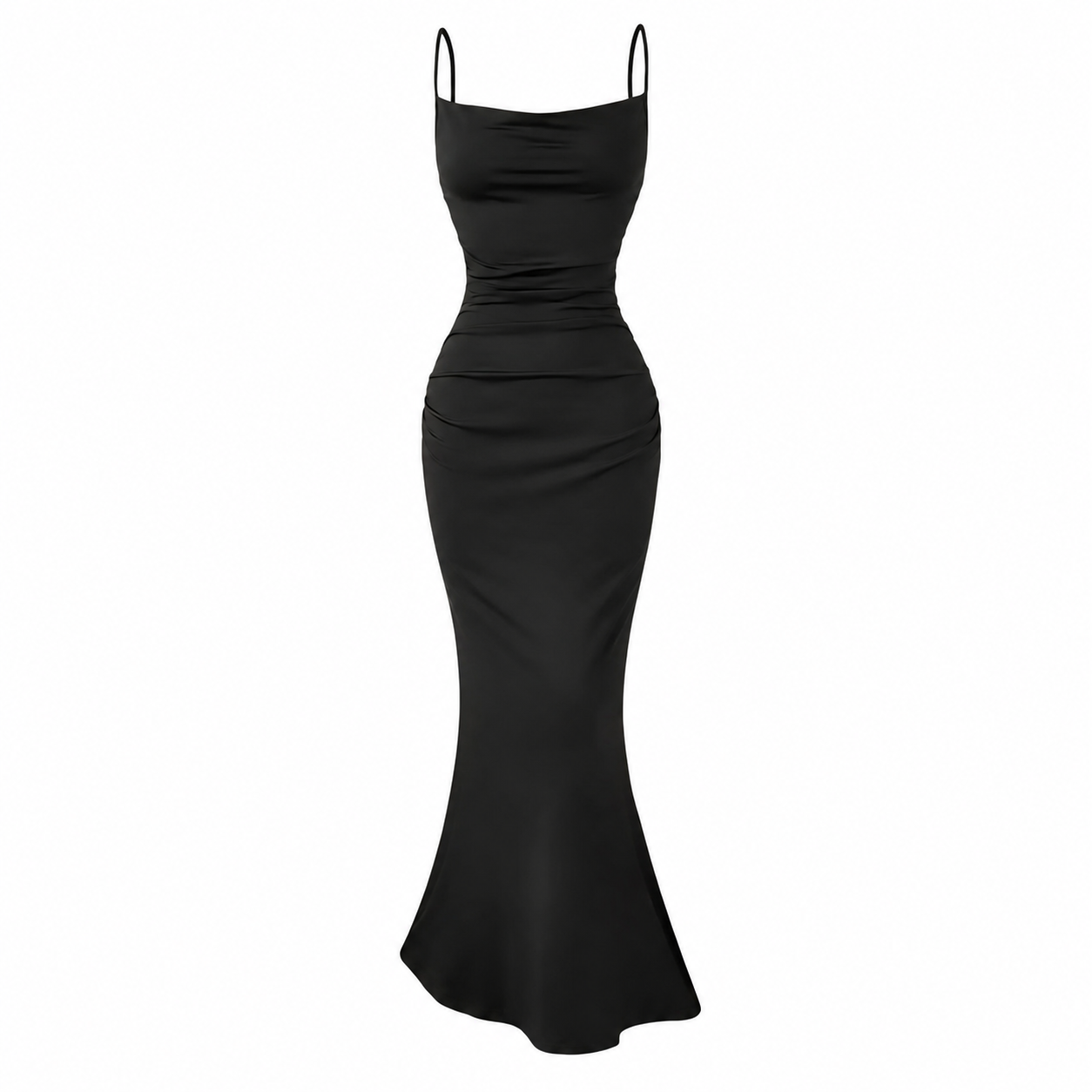 Vestido Adela Negro Sirena