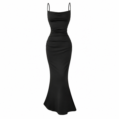 Vestido Adela Negro Sirena
