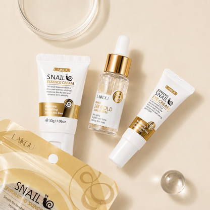 Set de Skincare Revitalizante con Baba de Caracol y Oro 24K Laikou