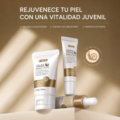 Set de Skincare Revitalizante con Baba de Caracol y Oro 24K Laikou