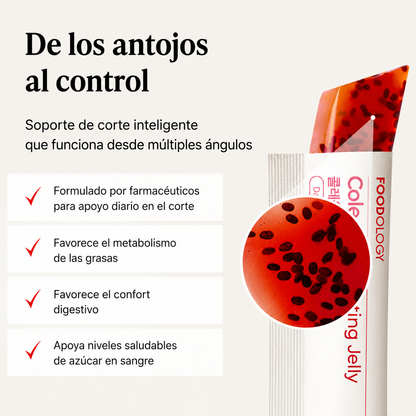 Suplemento Coleology Cutting Jelly Garcinia Cambogia y Chia Control de Peso FOODOLOGY