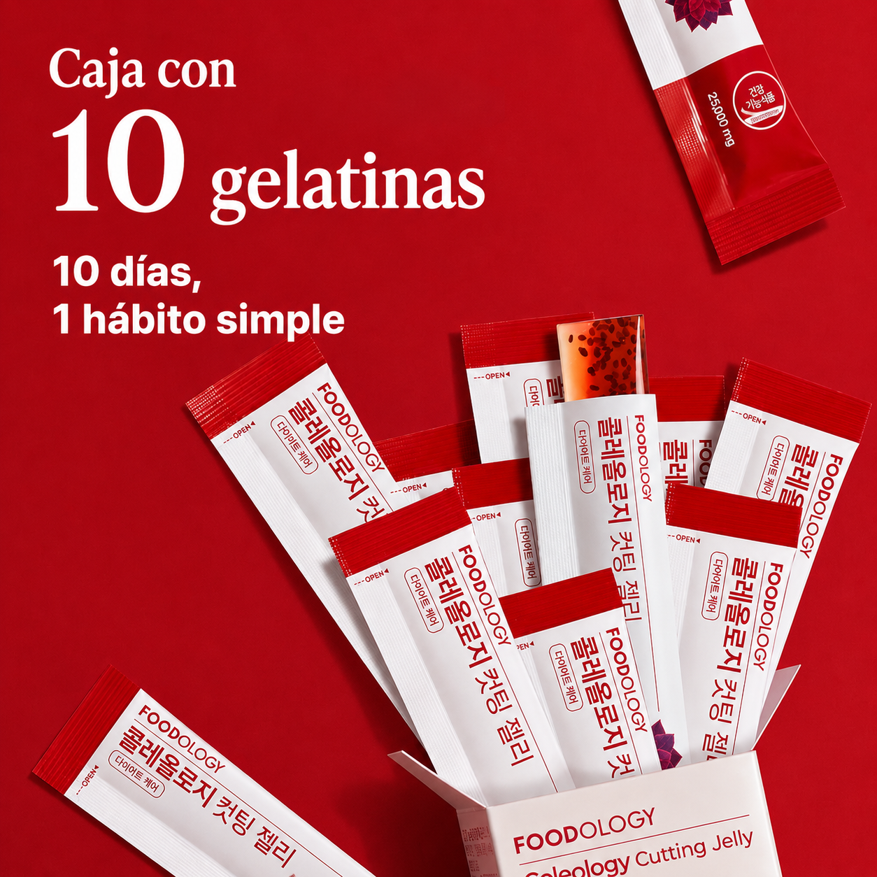 Suplemento Coleology Cutting Jelly Garcinia Cambogia y Chia Control de Peso FOODOLOGY