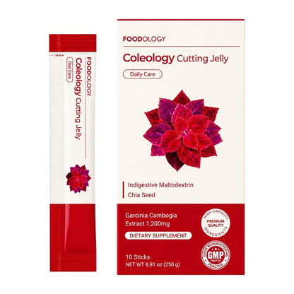 Suplemento Coleology Cutting Jelly Garcinia Cambogia y Chia Control de Peso FOODOLOGY