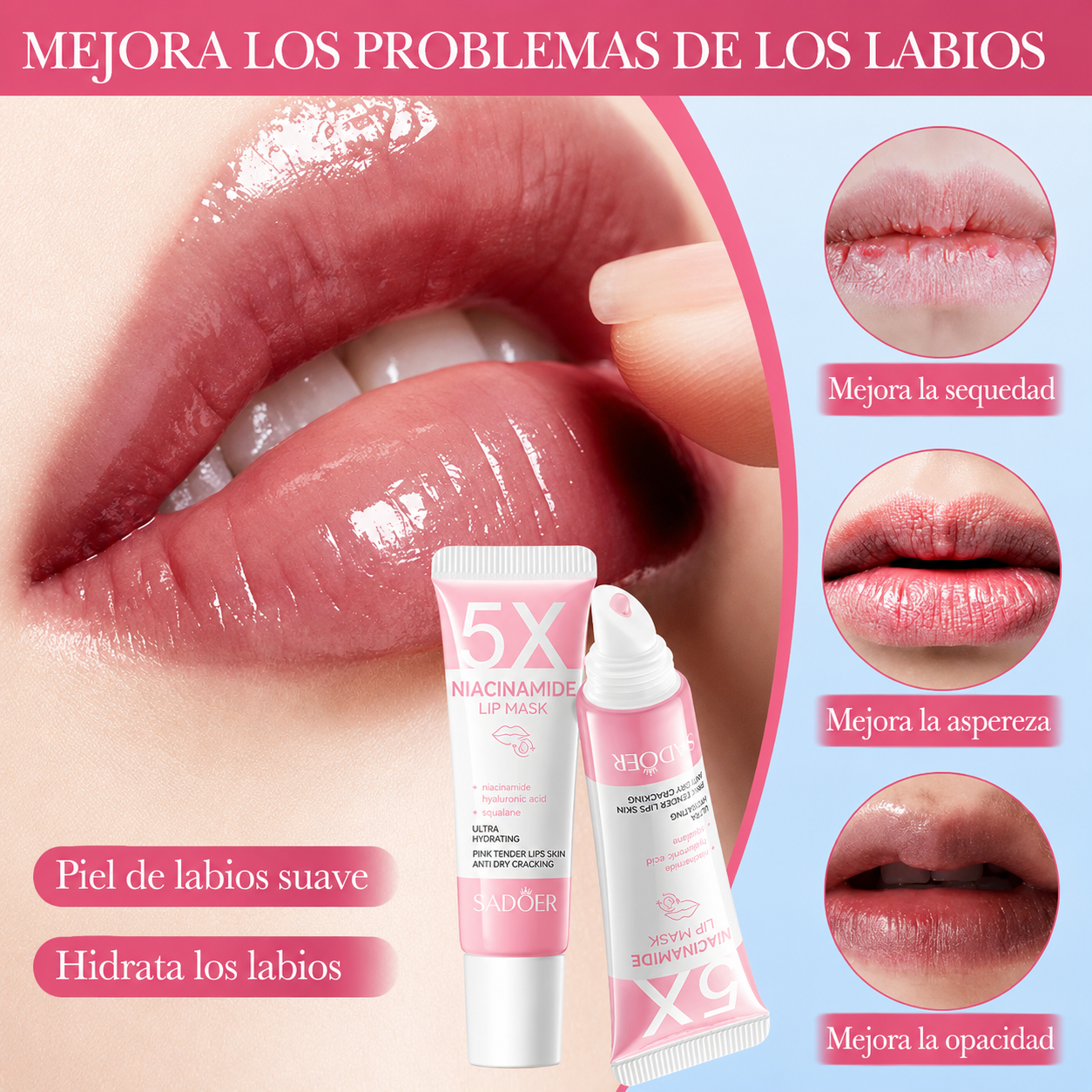 SADOER 5X Niacinamide Lip Mask