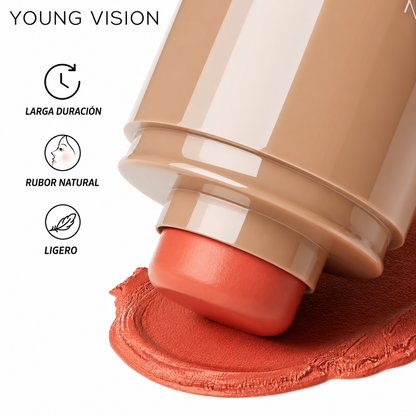 Kit Rubor en Barra Young Vision y Lip Gloss Miss Factor X