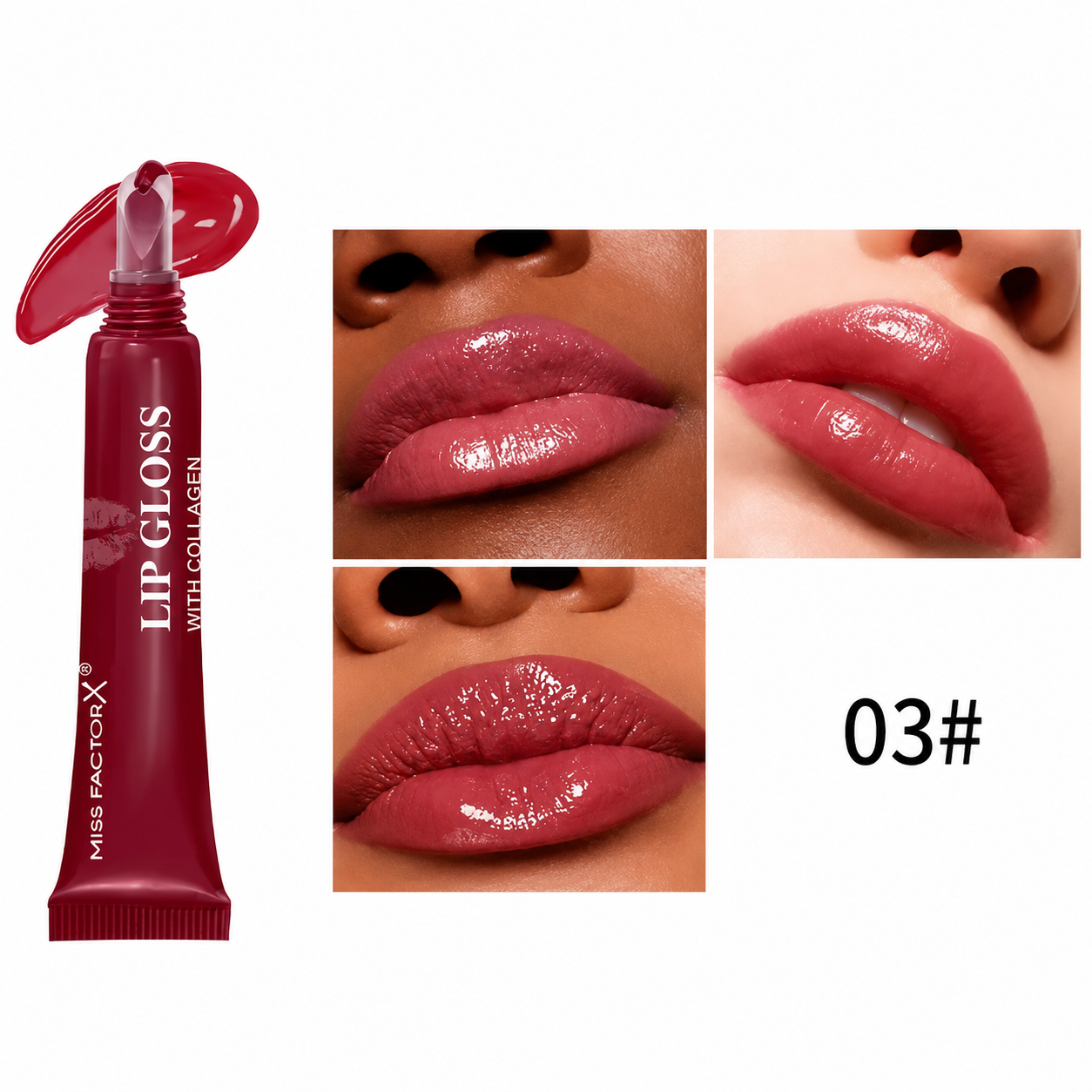 Kit Rubor en Barra Young Vision y Lip Gloss Miss Factor X