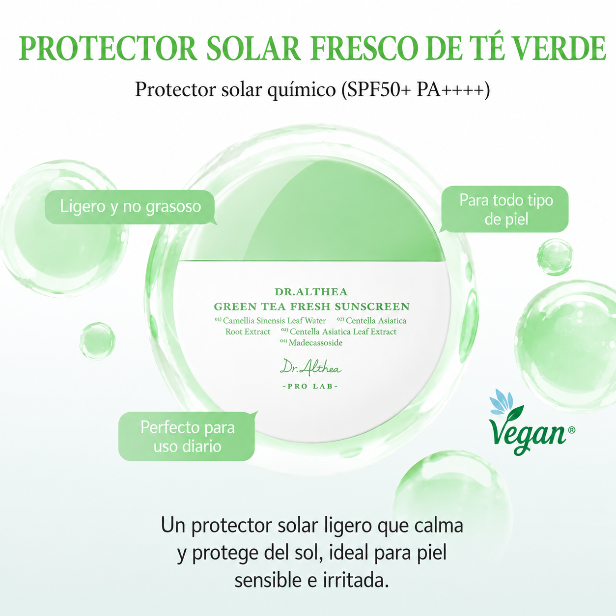 Bloqueador Refrescante con Te Verde Green Tea Dr. Althea