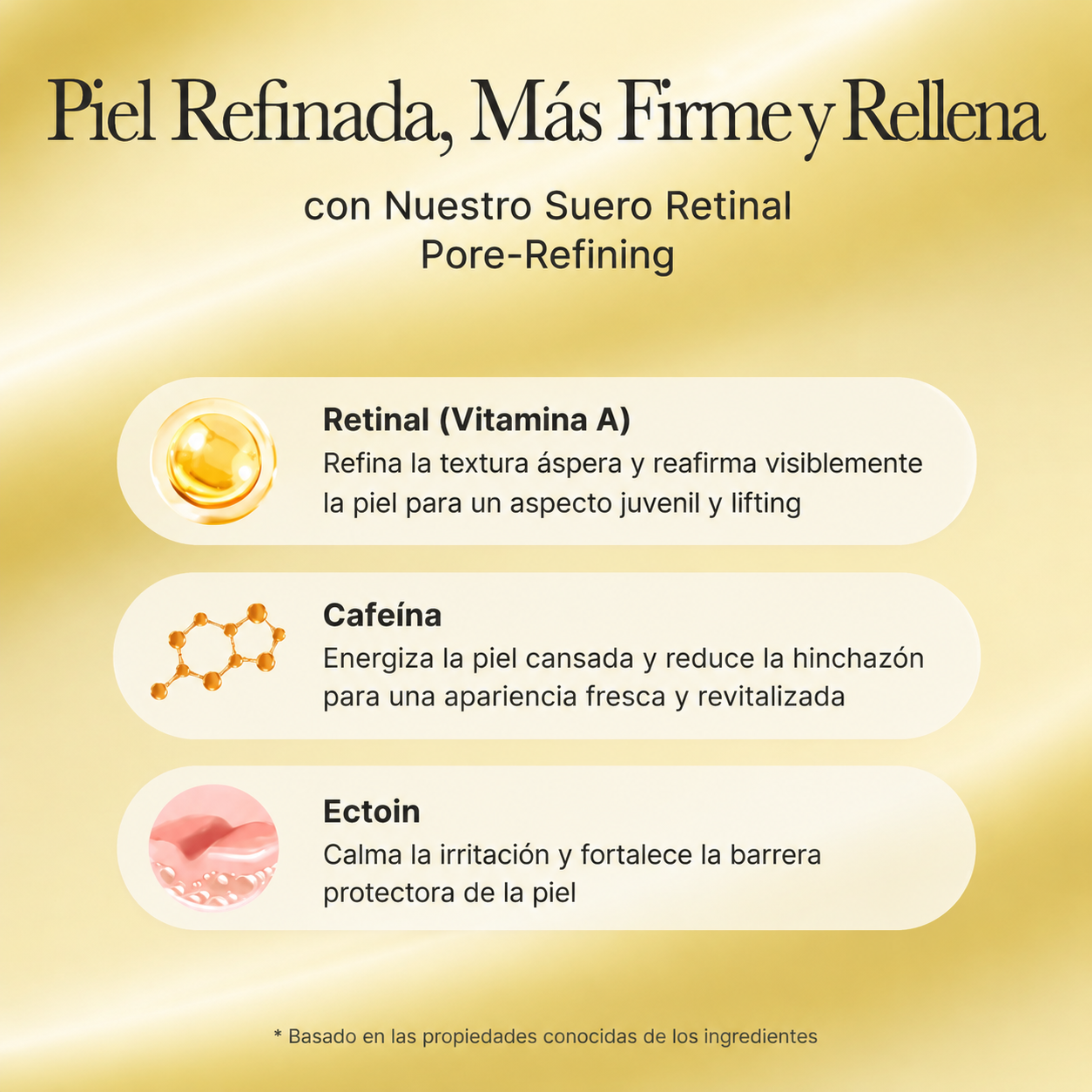 Sérum Antiedad Retinal 2% y Cafeína Arencia