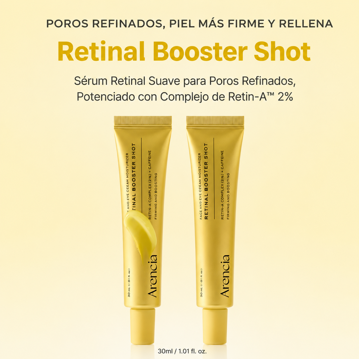 Sérum Antiedad Retinal 2% y Cafeína Arencia