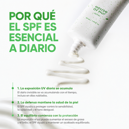 Bloqueador Matcha Light House of Hur SPF50+ PA++++