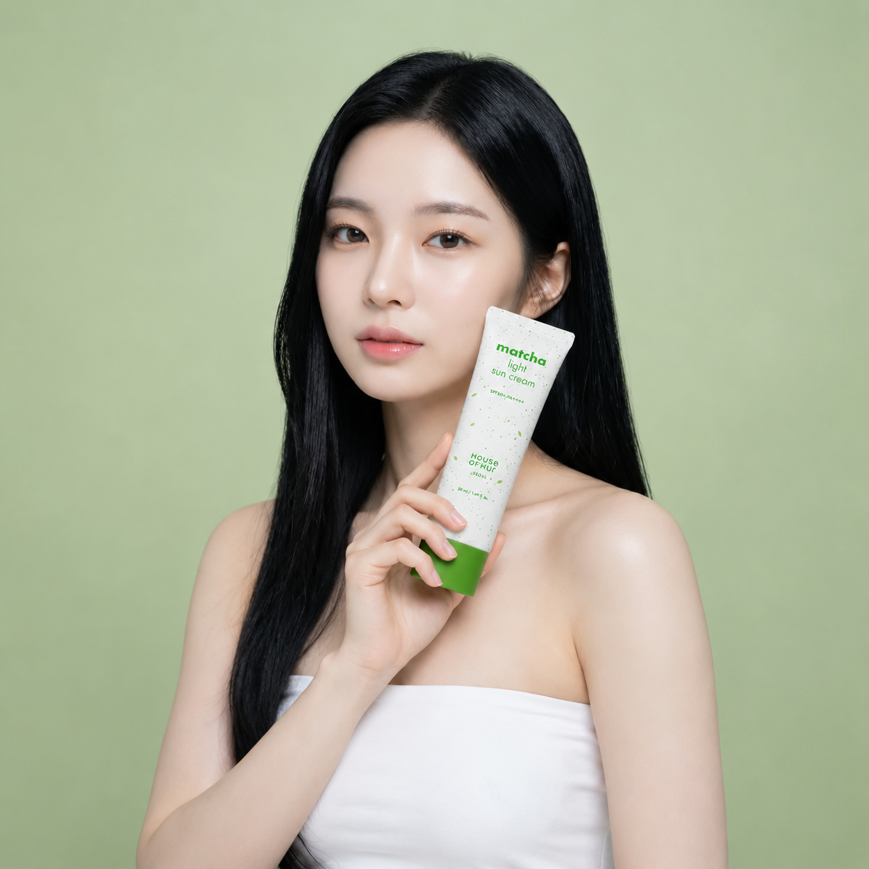 Bloqueador Matcha Light House of Hur SPF50+ PA++++