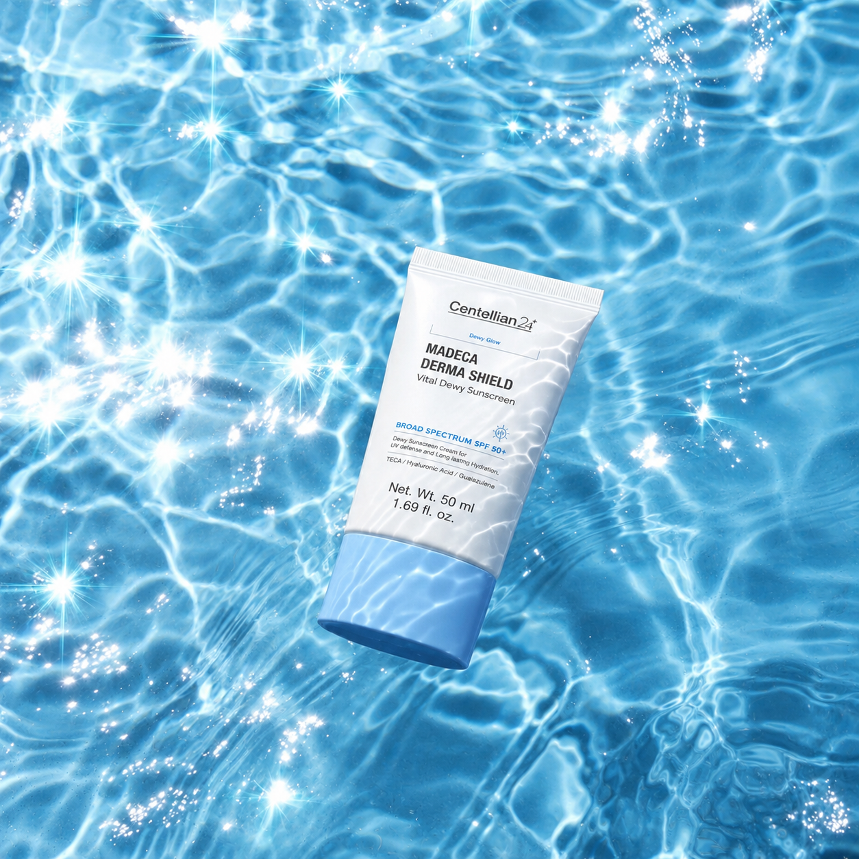 Bloqueador Hidratante Dewy Glow Madeca Derma Shield Centellian24 SPF50+ PA++++