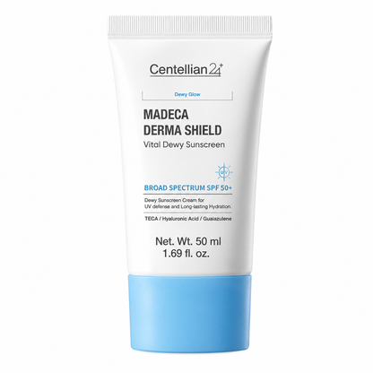 Bloqueador Hidratante Dewy Glow Madeca Derma Shield Centellian24 SPF50+ PA++++