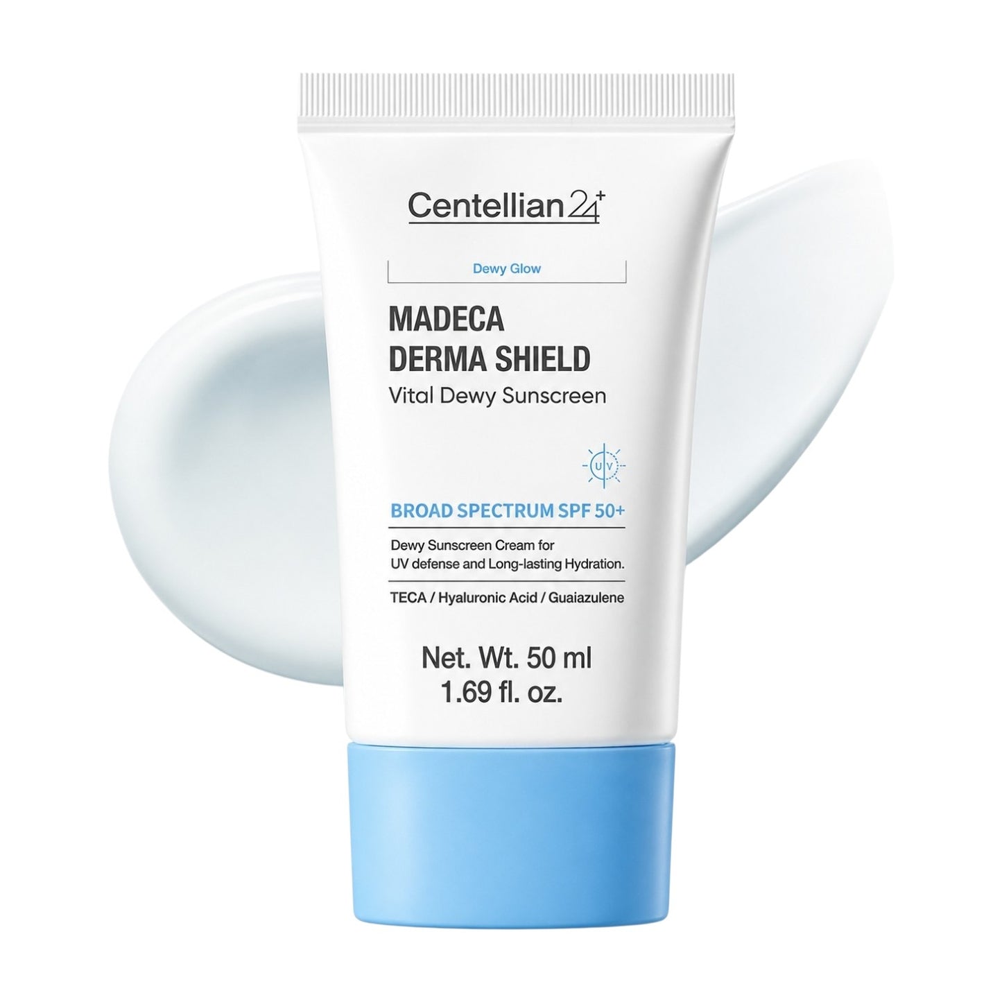 Bloqueador Hidratante Dewy Glow Madeca Derma Shield Centellian24 SPF50+ PA++++