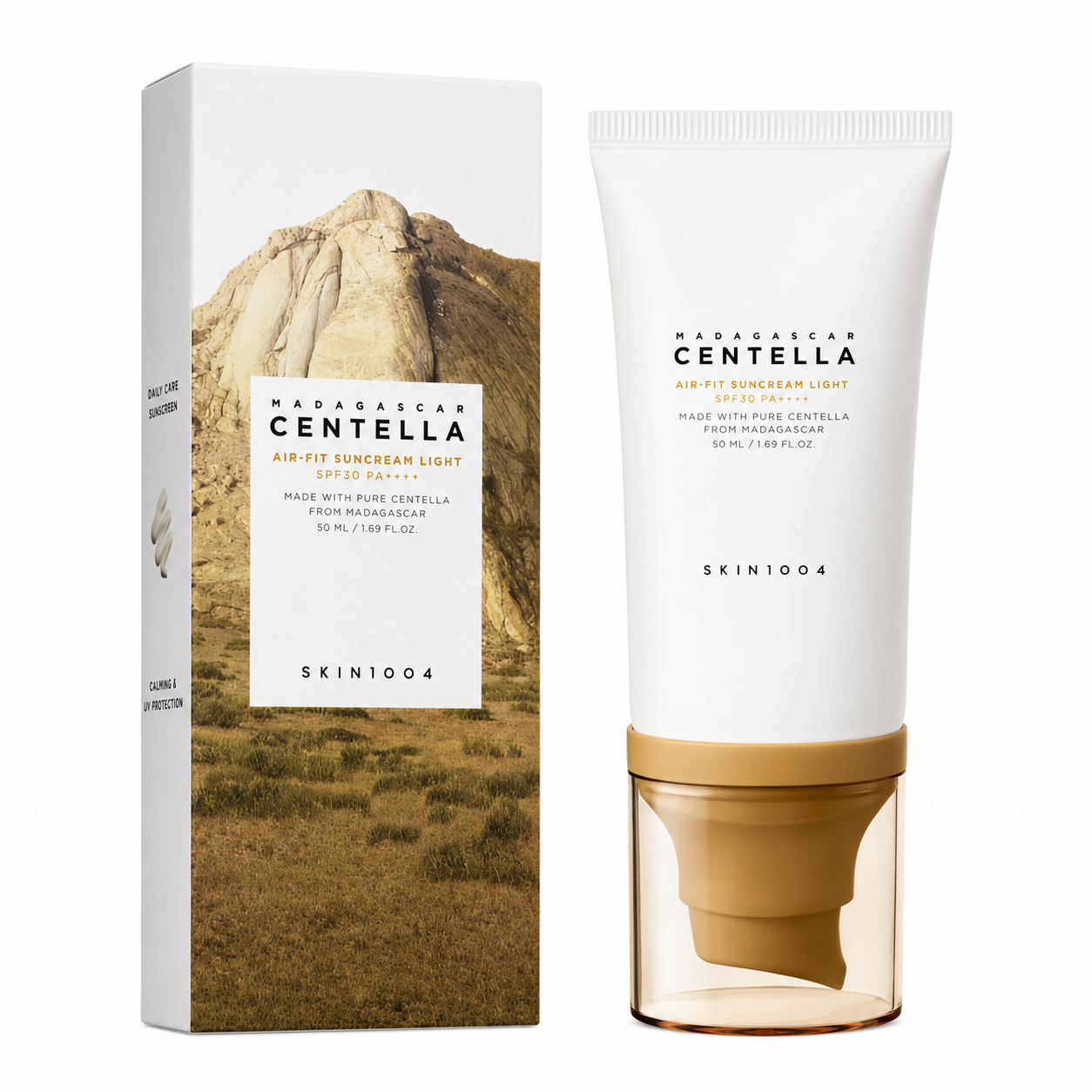 Bloqueador Solar Mineral Centella Asiática Air-Fit Suncream Light SKIN1004 SPF30 PA++++