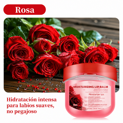 Vaselina Labial Hidratante Aromas Fresa Durazno Sakura y Rosa