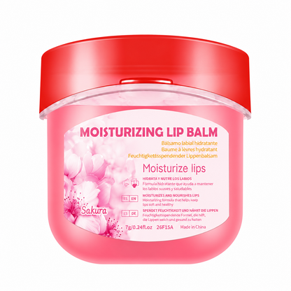 Vaselina Labial Hidratante Aromas Fresa Durazno Sakura y Rosa