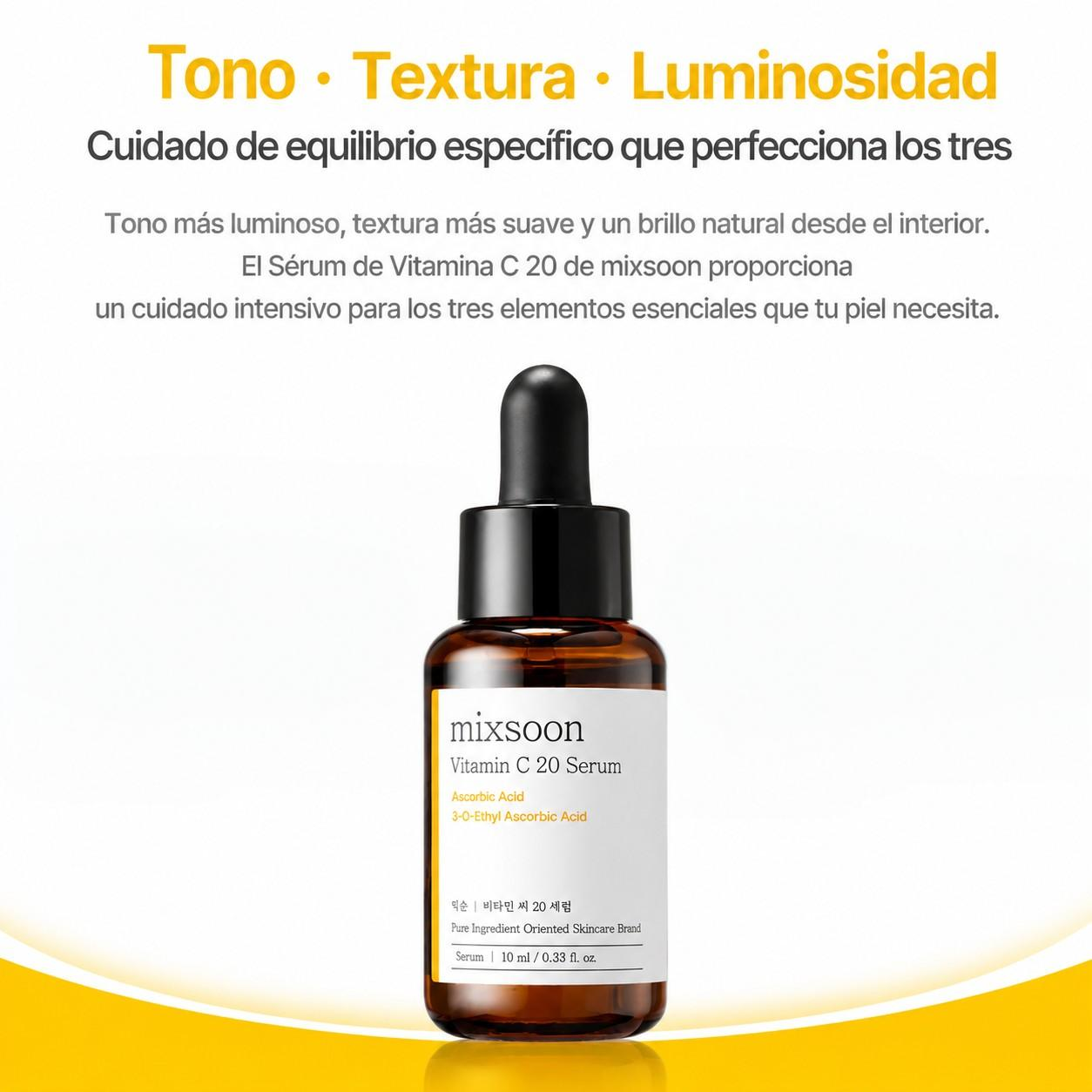 Sérum Vitamina C 20% Antioxidante Iluminador Mixsoon