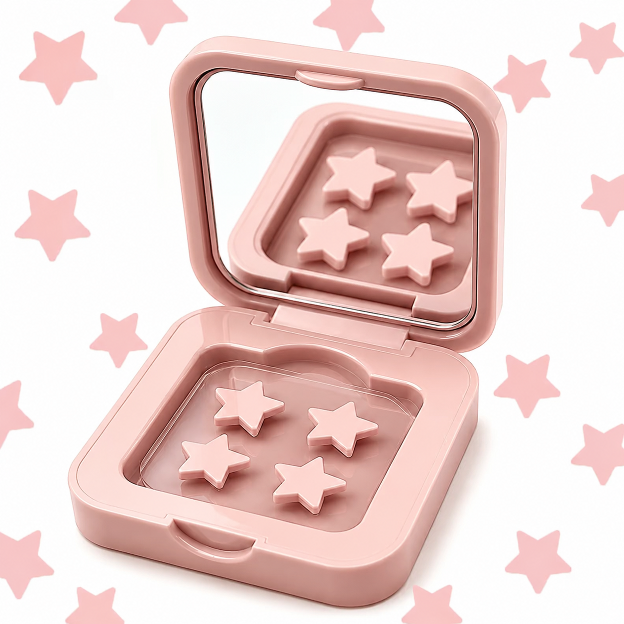 Estuche con Espejo y Parches Hidrocoloides Premium para Acne x60 Portatil