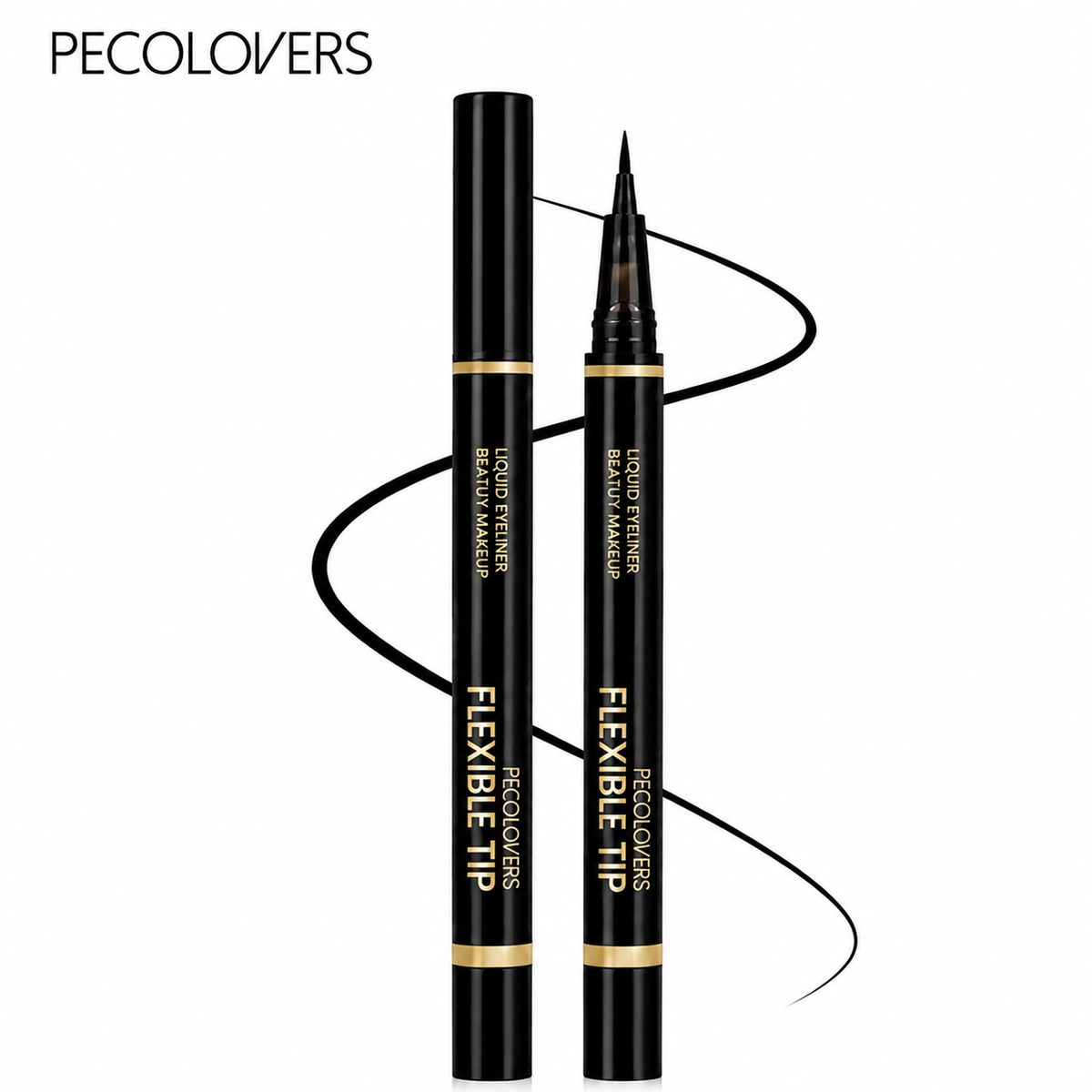 Delineador Líquido Negro de Punta Flexible Pecolovers