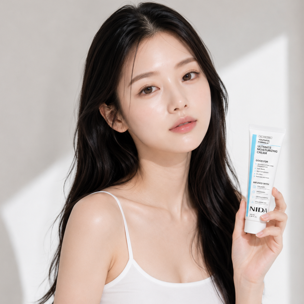 Crema Nida Antiedad Colágeno Niacinamida Centella y Hialurónico Youthful Formula