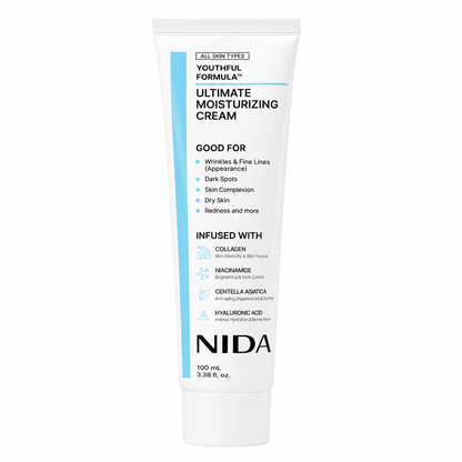 Crema Nida Antiedad Colágeno Niacinamida Centella y Hialurónico Youthful Formula