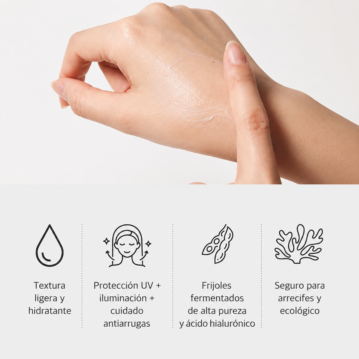 Bloqueador Bean Sun Serum Mixsoon SPF50+ PA++++