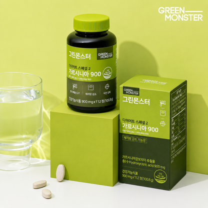 Suplemento Garcinia Cambogia 900mg HCA Green Monster Diet Special 2 x112 Tabletas