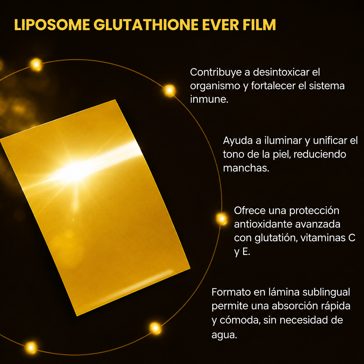 Glutatión Liposomal en Láminas Film Oral 367mg x30 VA Vitamin E Ever