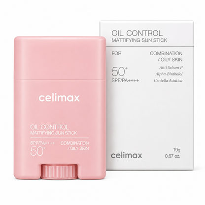 Bloqueador en Barra Matificante Oil Control SPF50+ PA++++ Celimax