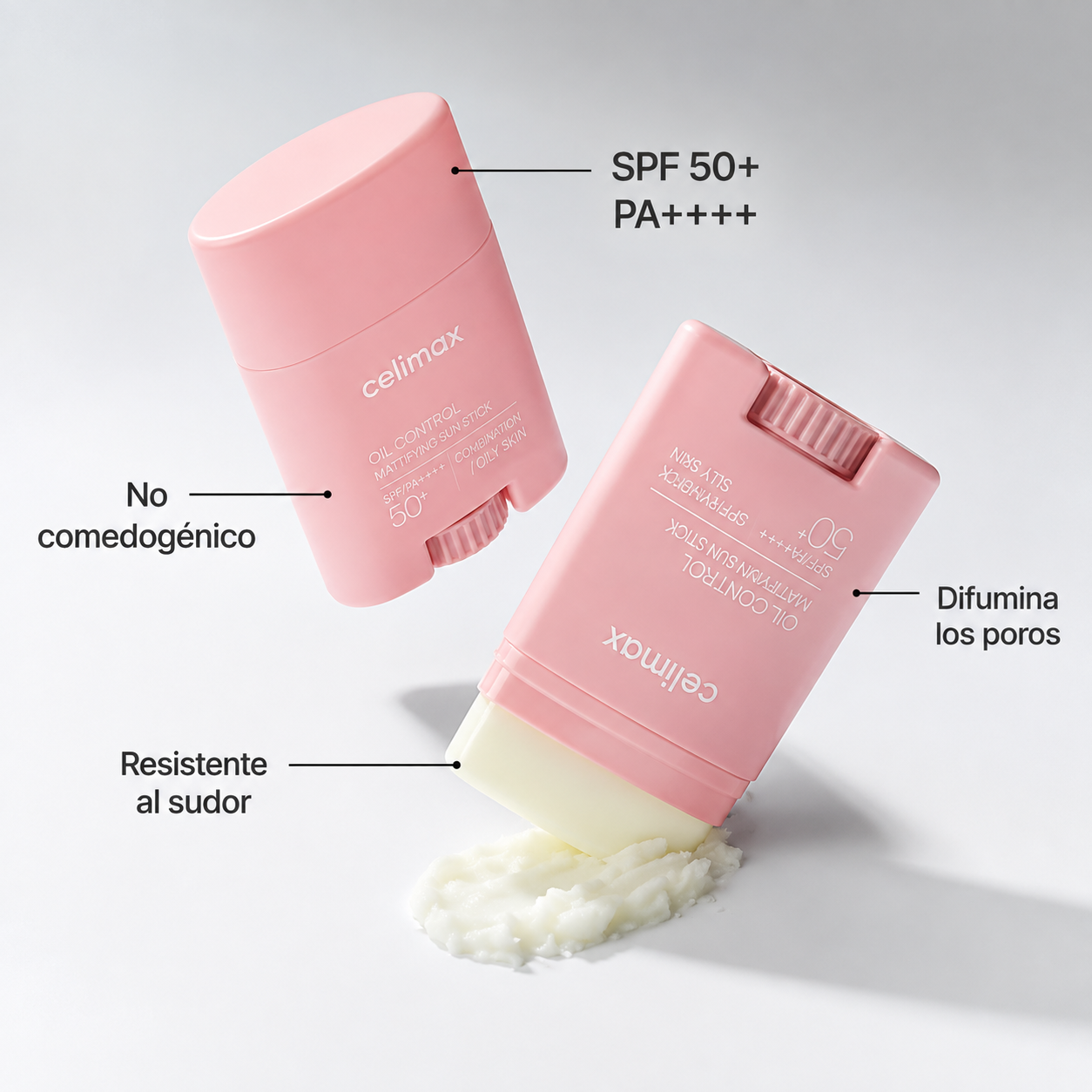 Bloqueador en Barra Matificante Oil Control SPF50+ PA++++ Celimax