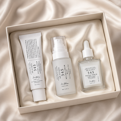 Set Skincare 345 Relief Sérum Crema y Mist Hidratantes Piel Sensible Dr. Althea