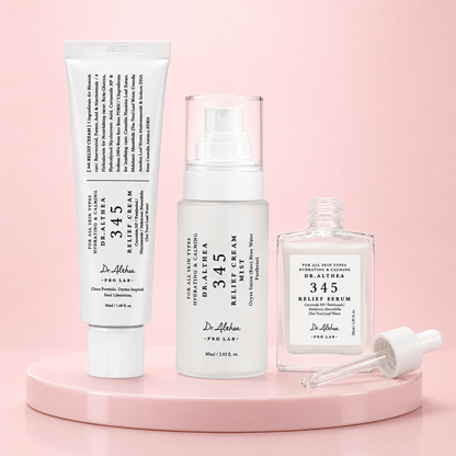 Set Skincare 345 Relief Sérum Crema y Mist Hidratantes Piel Sensible Dr. Althea