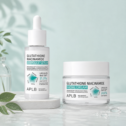 Duo Serum y Crema Aclaradora Glutation y Niacinamida APLB