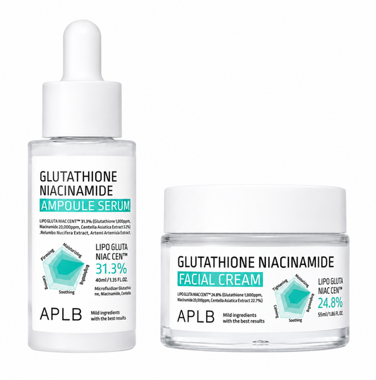 Duo Serum y Crema Aclaradora Glutation y Niacinamida APLB