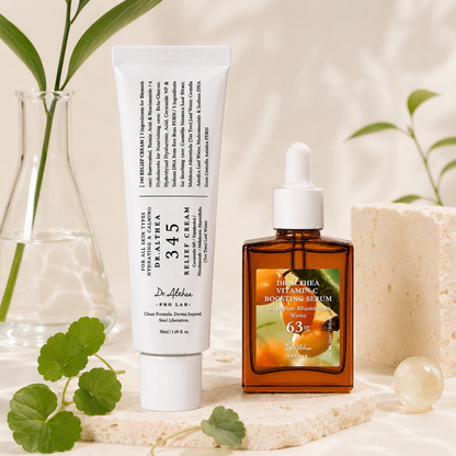 Duo Crema Calmante 345 Relief y Serum Vitamina C 63% - Dr. Althea