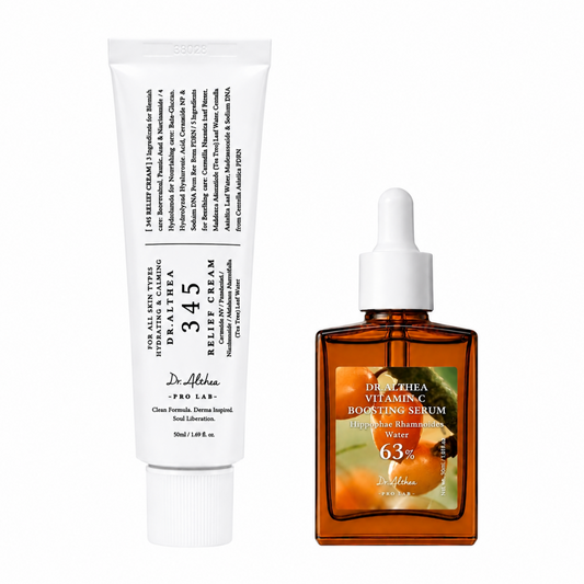 Duo Crema Calmante 345 Relief y Serum Vitamina C 63% - Dr. Althea