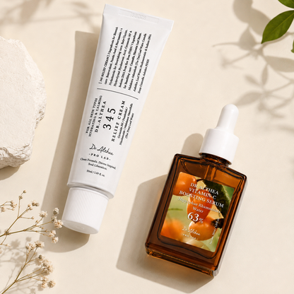 Duo Crema Calmante 345 Relief y Serum Vitamina C 63% - Dr. Althea