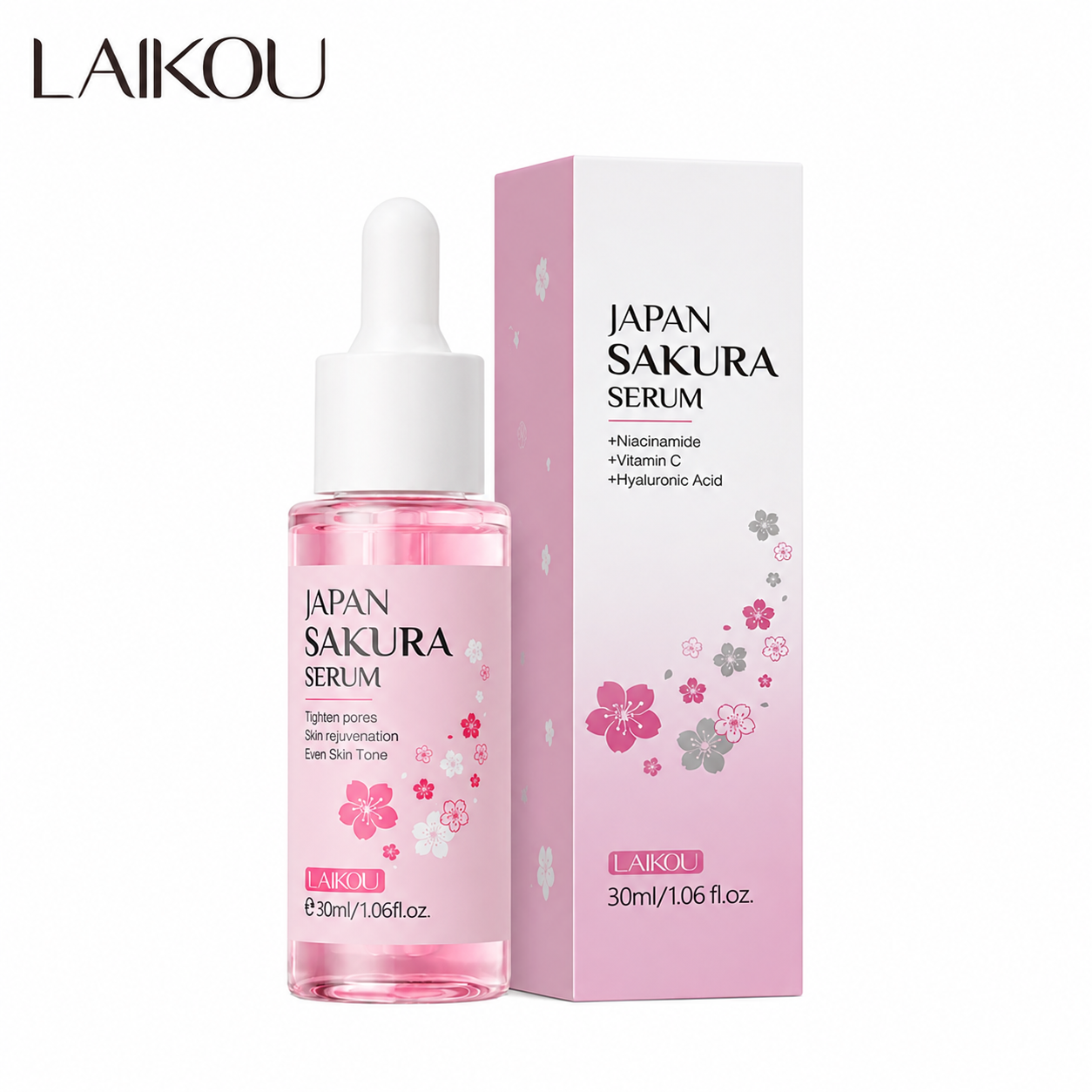 Serum Aclarador Antimanchas Sakura con Flor de Cerezo LAIKOU