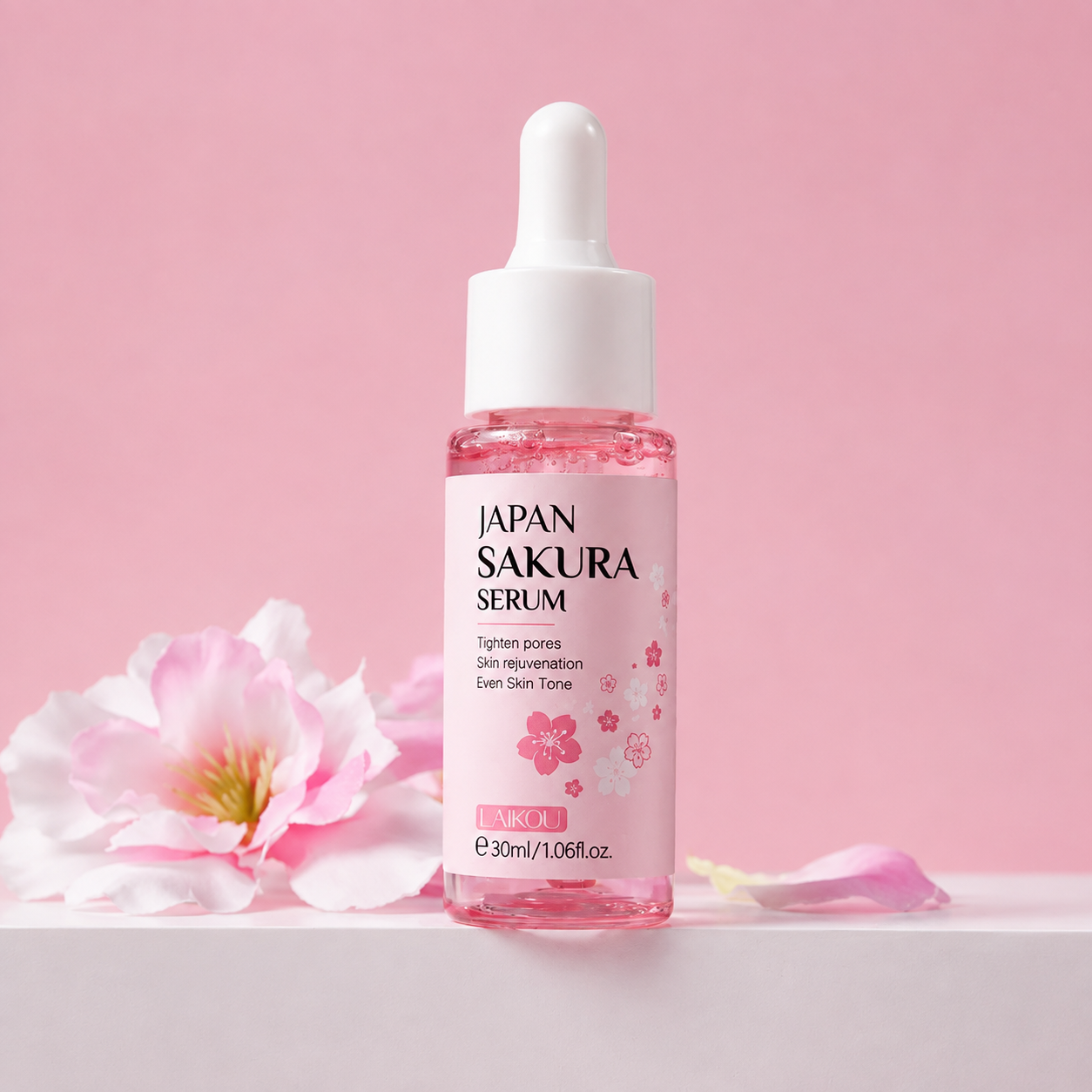 Serum Aclarador Antimanchas Sakura con Flor de Cerezo LAIKOU