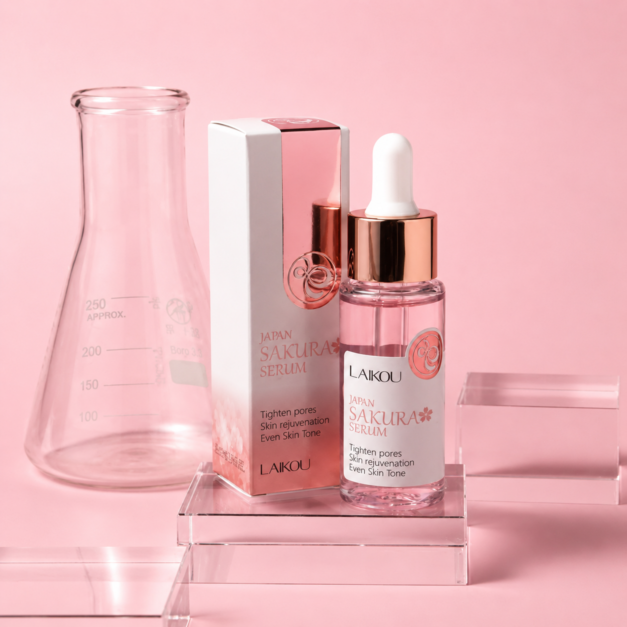 Serum Aclarador Antimanchas Sakura con Flor de Cerezo LAIKOU