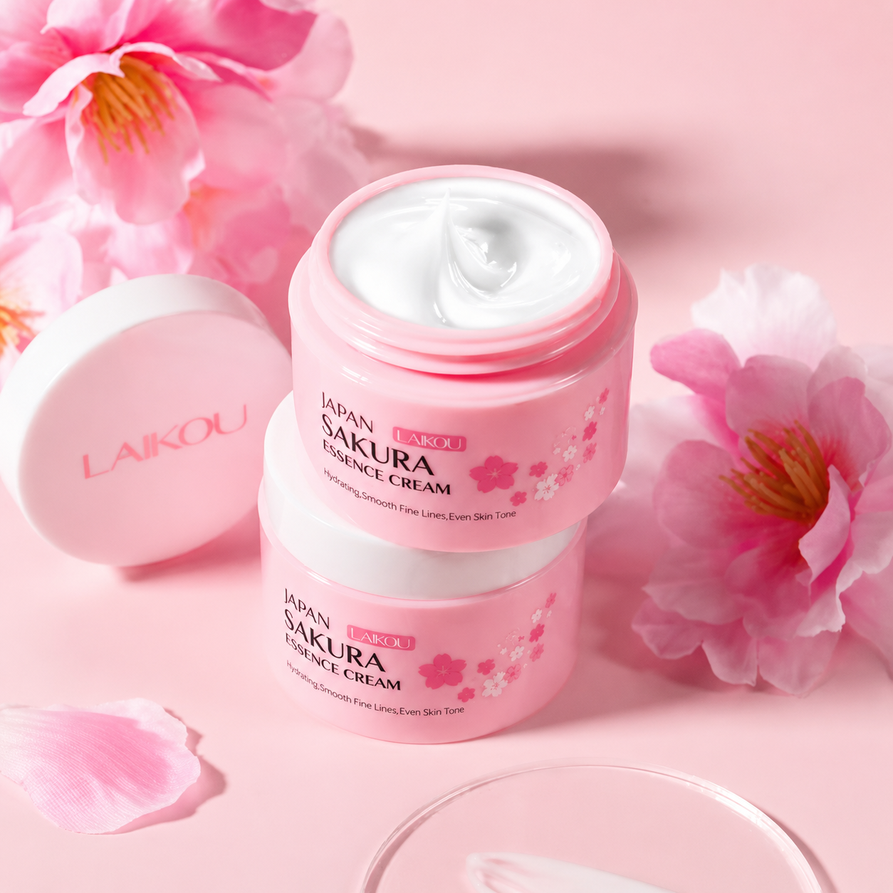 Crema Hidratante Sakura con Flor de Cerezo LAIKOU