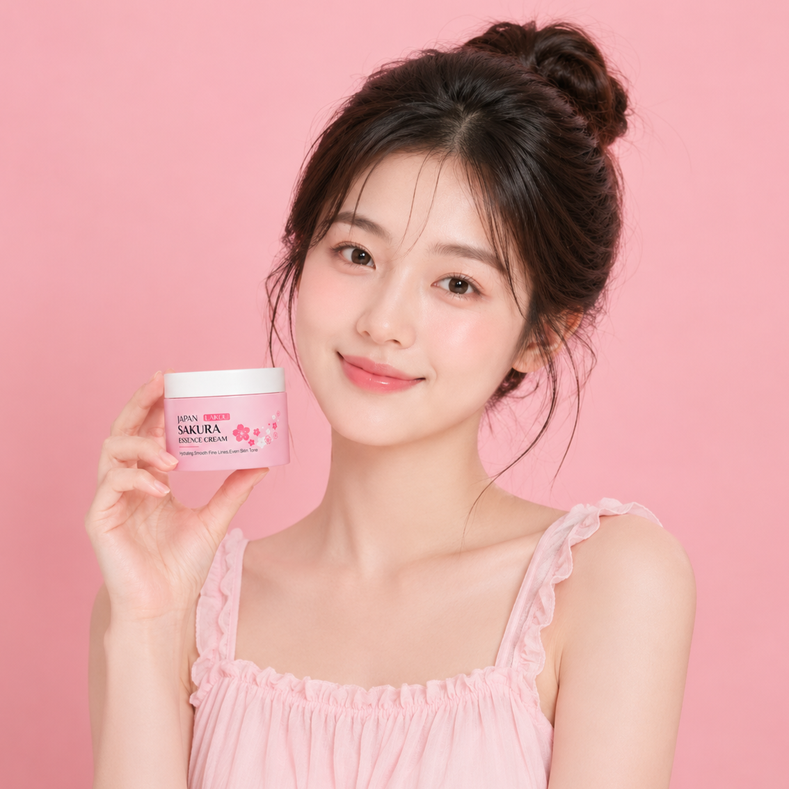 Crema Hidratante Sakura con Flor de Cerezo LAIKOU