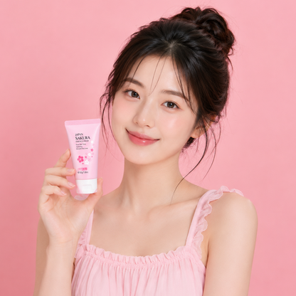 Crema Hidratante Sakura con Flor de Cerezo LAIKOU