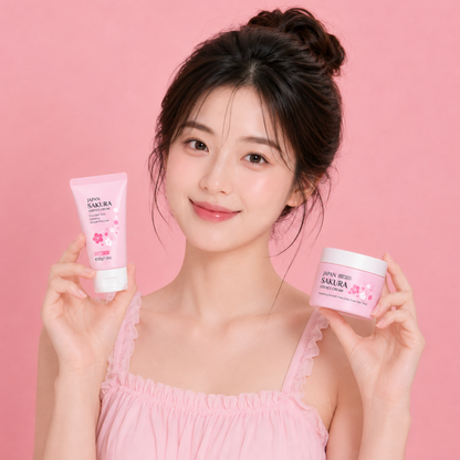 Crema Hidratante Sakura con Flor de Cerezo LAIKOU