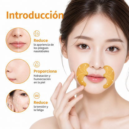 Parches Nasolabiales de Hidrogel con Colageno