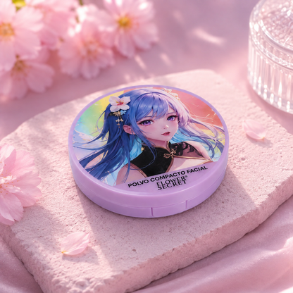 Polvo Compacto Natural Beige Sakura Anime Flower Secret