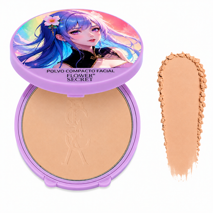 Polvo Compacto Natural Beige Sakura Anime Flower Secret