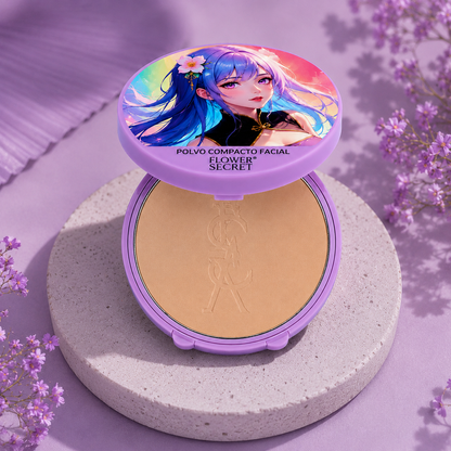 Polvo Compacto Natural Beige Sakura Anime Flower Secret