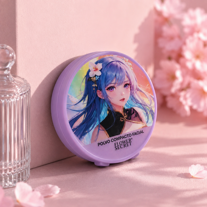 Polvo Compacto Natural Beige Sakura Anime Flower Secret